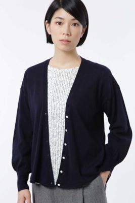 ＜HUMAN WOMAN＞ カシュクール風カーディガン(0777270009) ネービー 【三越・伊勢丹/公式】