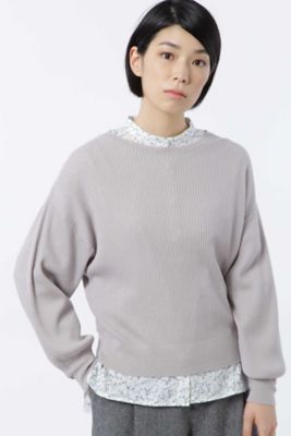 ＜HUMAN WOMAN＞ 袖ボリュームプルオーバー(0777270010) ベージュ 【三越・伊勢丹/公式】