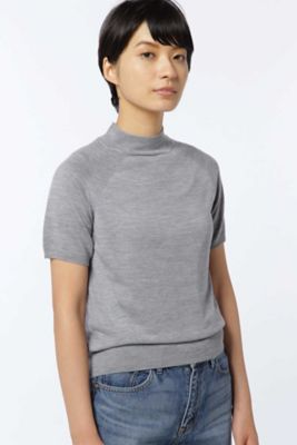 ＜HUMAN WOMAN＞ ボトル半袖プルオーバー(0777270902) グレー 【三越・伊勢丹/公式】