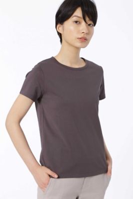 ＜HUMAN WOMAN＞ 50/2新きょう綿天竺カットソー(0777960600) グレー 【三越・伊勢丹/公式】