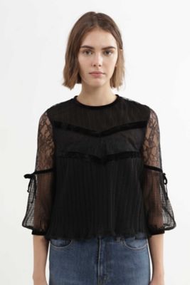 ＜ジル スチュアート/JILL STUART＞ フェイスドットブラウス(0927210011) ブラック 【三越・伊勢丹/公式】