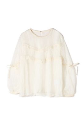 ＜ジル スチュアート/JILL STUART＞ フェイスドットブラウス(0927210011) ホワイト 【三越・伊勢丹/公式】