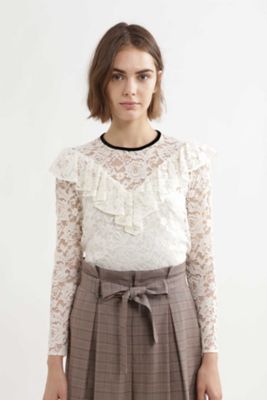 ＜ジル スチュアート/JILL STUART＞ リアナレースブラウス(0927210013) ホワイト 【三越・伊勢丹/公式】
