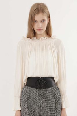 ＜ジル スチュアート/JILL STUART＞ アルシアジャガード織りブラウス(0927210024) ホワイト 【三越・伊勢丹/公式】