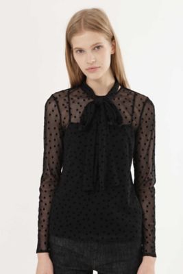 ＜ジル スチュアート/JILL STUART＞ SAEKOxsweetxJILLSTUARTセレナドットブラウス(0927210028) ブラック 【三越・伊勢丹/公式】