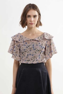 ＜ジル スチュアート/JILL STUART＞ フロッキーフラワードレスブラウス(0927210029) グレー 【三越・伊勢丹/公式】