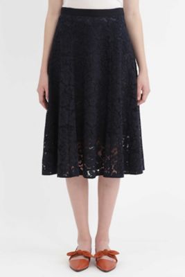 ＜ジル スチュアート/JILL STUART＞ レニーレーススカート(0927220004) ネービー 【三越・伊勢丹/公式】