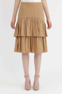 【SALE（三越）】＜ジル スチュアート/JILL STUART＞ アニーティアードスカート(0927220006) ベージュ 【三越・伊勢丹/公式】