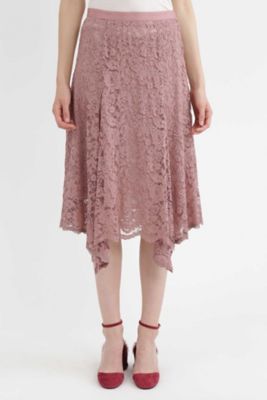 ＜ジル スチュアート/JILL STUART＞ リアナヘムレーススカート(0927220013) ピンク 【三越・伊勢丹/公式】