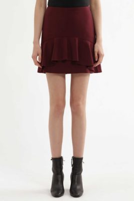 ＜ジル スチュアート/JILL STUART＞ イングリット台形スカート(0927220014) ワイン 【三越・伊勢丹/公式】