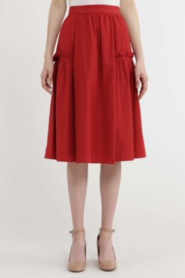 ＜ジル スチュアート/JILL STUART＞ アントニアフレアスカート(0927220025) レッド 【三越・伊勢丹/公式】