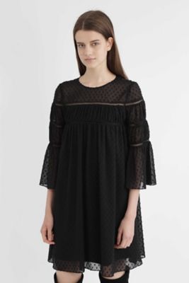＜ジル スチュアート/JILL STUART＞ エルザスノードットAラインワンピース(0927240017) ブラック 【三越・伊勢丹/公式】