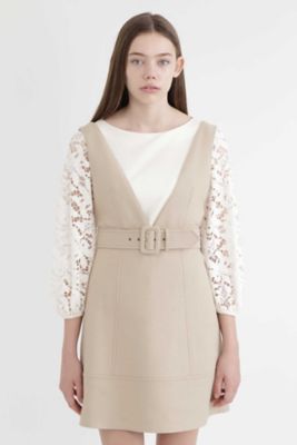 ＜ジル スチュアート/JILL STUART＞ ノーリンジャンパーミニワンピース(0927240018) ベージュ 【三越・伊勢丹/公式】