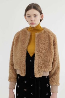 ＜ジル スチュアート/JILL STUART＞ コーデリアボアブルゾン(0927250003) ベージュ 【三越・伊勢丹/公式】