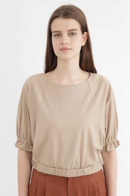 ＜ジル スチュアート/JILL STUART＞ アネリショルダーリボンカットソー(0927260005) ベージュ 【三越・伊勢丹/公式】