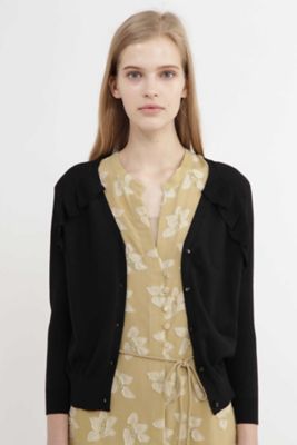 ＜ジル スチュアート/JILL STUART＞ ビリーラッフルニットカーディガン(0927270006) ブラック 【三越・伊勢丹/公式】