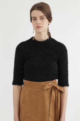 ＜ジル スチュアート/JILL STUART＞ ヴィクトリアラメニット(0927270010) ブラック 【三越・伊勢丹/公式】