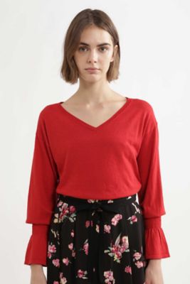 ＜ジル スチュアート/JILL STUART＞ アリアシャーリングニット(0927270013) レッド 【三越・伊勢丹/公式】