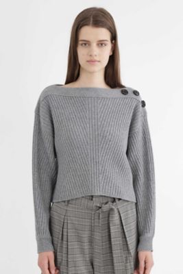＜ジル スチュアート/JILL STUART＞ ローガンショルダー釦ニット(0927270016) グレー 【三越・伊勢丹/公式】