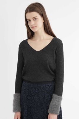 ＜ジル スチュアート/JILL STUART＞ カリーナVネックニット(0927270020) グレー 【三越・伊勢丹/公式】