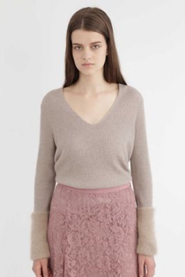 ＜ジル スチュアート/JILL STUART＞ カリーナVネックニット(0927270020) ベージュ 【三越・伊勢丹/公式】