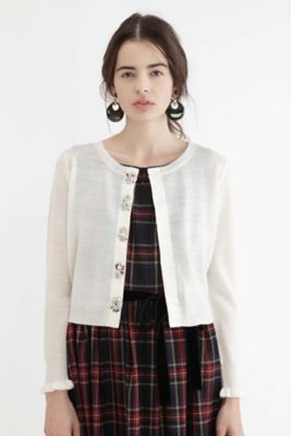 ＜ジル スチュアート/JILL STUART＞ デリアニットカーディガン(0927270058) ホワイト 【三越・伊勢丹/公式】