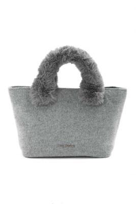 ＜ジル スチュアート/JILL STUART＞ ファーハンドルトートバッグ(0927280008) グレー 【三越・伊勢丹/公式】