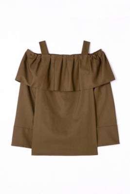 【SALE（三越）】＜ADORE＞ ハイツイストコットンオフショルダーブラウス(5317110303) カーキー 【三越・伊勢丹/公式】