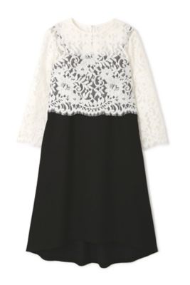 【SALE（三越）】＜ADORE＞ ダブルカラーコードレース2枚重ねワンピース(5317140301) ホワイト 【三越・伊勢丹/公式】