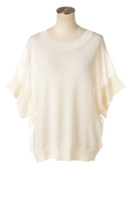【SALE（三越）】＜ADORE＞ シアーニットビッグスリーブニット(5317170301) ホワイト 【三越・伊勢丹/公式】