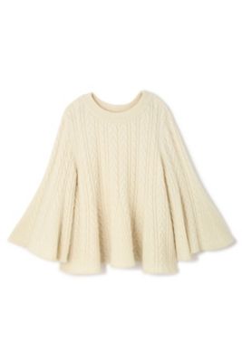 ＜ADORE＞ フォルムドウールAラインニット(5317270907) ホワイト 【三越・伊勢丹/公式】