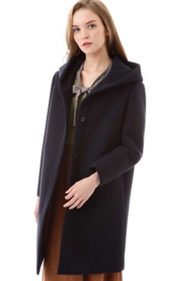 ＜アリスバーリー＞ フーデットボンディングコート(8127252069) ネービーブルー 【三越・伊勢丹/公式】