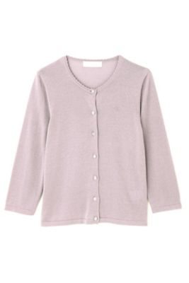 ＜アリスバーリー/Aylesbury＞ ◆大きいサイズ◆レーヨンナイロンラメニットカーディガン(8137255007) ピンク 【三越・伊勢丹/公式】