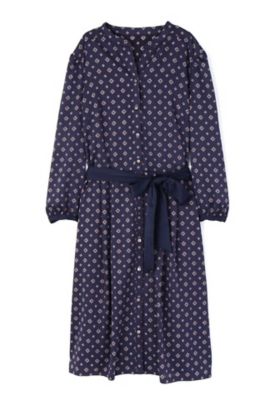 ＜アリスバーリー/Aylesbury＞ ◆大きいサイズ◆ジオメトリックプリントシャツワンピース(8137291049) ネービーブルー 【三越・伊勢丹/公式】