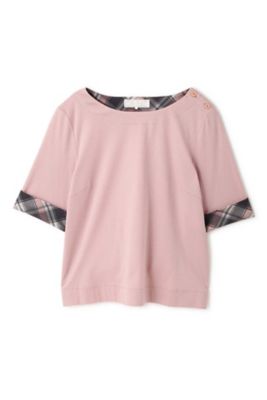 ＜アリスバーリー/Aylesbury＞ ◆大きいサイズ◆タータンチェックドッキングカットソー(8137295005) ピンク 【三越・伊勢丹/公式】