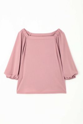 ＜アリスバーリーL plus＞ ◆大きいサイズ◆ドライスムースギャザーカットソー(8137295608) ピンク 【三越・伊勢丹/公式】