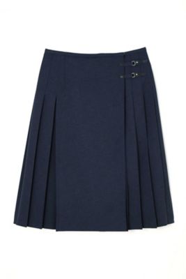 ＜アリスバーリーL plus＞ ◆大きいサイズ◆ラッププリーツスカート(8137296632) ネービーブルー 【三越・伊勢丹/公式】