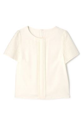 ＜アリスバーリー/Aylesbury＞ ◆大きいサイズ◆サテンレースドッキングブラウス(8137298003) アイボリー 【三越・伊勢丹/公式】