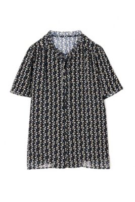 ＜アリスバーリー/Aylesbury＞ ◆大きいサイズ◆リーフドットプリントブラウス(8137298012) ネービーブルー 【三越・伊勢丹/公式】
