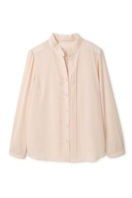 ＜アリスバーリー/Aylesbury＞ ◆大きいサイズ◆ピンタックフリルデシンブラウス(8137298035) ベージュ 【三越・伊勢丹/公式】