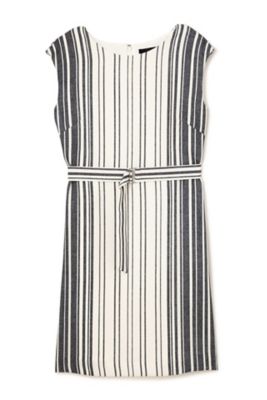 【SALE（三越）】＜22OCTOBRE＞ [ウォッシャブル]メイクアップストライププリントワンピース(8537111254) ネービーブルー 【三越・伊勢丹/公式】