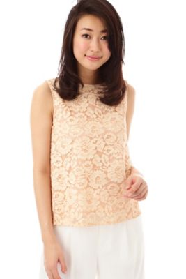 【SALE（三越）】＜22OCTOBRE＞ [ウォッシャブル]ヴィンテージレースブラウス(8537136603) ピンク 【三越・伊勢丹/公式】