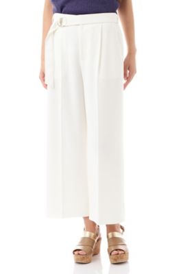 【SALE（三越）】＜22OCTOBRE＞ [ウォッシャブル]ソリビアツイルワイドパンツ(8537141513) シロ 【三越・伊勢丹/公式】