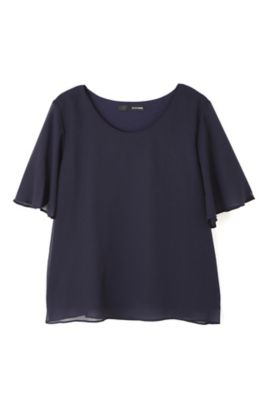 【SALE（三越）】＜22OCTOBRE＞ [ウォッシャブル]ヨーリュードッキングカットソー(8537154607) ネービーブルー 【三越・伊勢丹/公式】