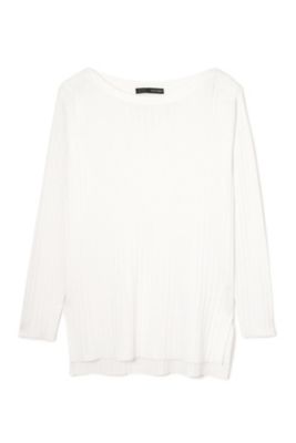 【SALE（三越）】＜22OCTOBRE＞ ファインワイドリブニット(8537155405) シロ 【三越・伊勢丹/公式】