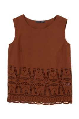【SALE（三越）】＜22OCTOBRE＞ [ウォッシャブル]インド刺繍ブラウス(8537158453) チャイロ 【三越・伊勢丹/公式】