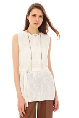 【SALE（三越）】＜22OCTOBRE＞ ニットベスト(8537175260) シロ 【三越・伊勢丹/公式】