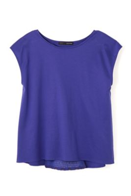 【SALE（三越）】＜22OCTOBRE＞ [ウォッシャブル]バックレースカットソー(8537195503) アオ 【三越・伊勢丹/公式】