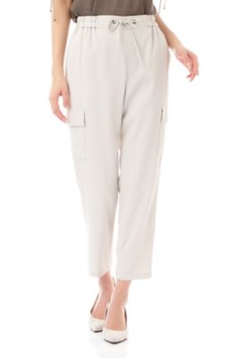 【SALE（三越）】＜22OCTOBRE＞ [ウォッシャブル]ドレーピーワークパンツ(8537197504) ベージュ 【三越・伊勢丹/公式】