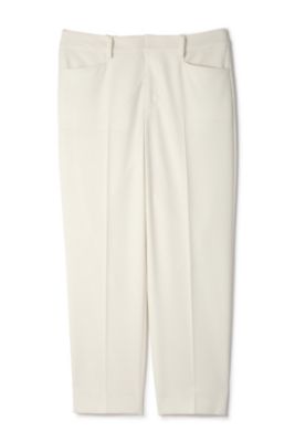 【SALE（三越）】＜22OCTOBRE＞ [ウォッシャブル]T/Rギャバクロップドトラウザー(8537197514) シロ 【三越・伊勢丹/公式】